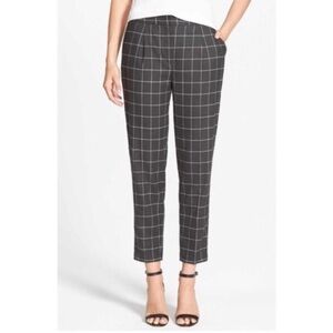 Trouvé charcoal plaid ankle pants